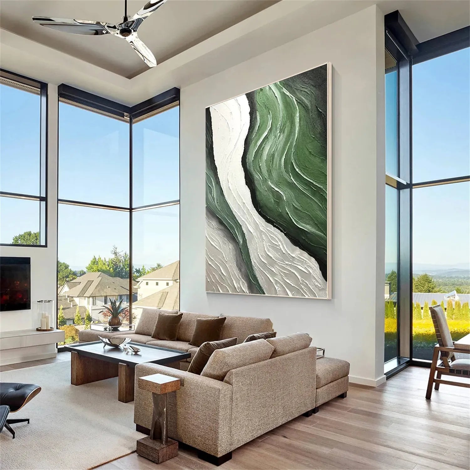 Ocean and Sky Painting - Stunning Coastal Landscape Wall Art #OS192 - Perfect for Living Room, Bedroom & Office Decor