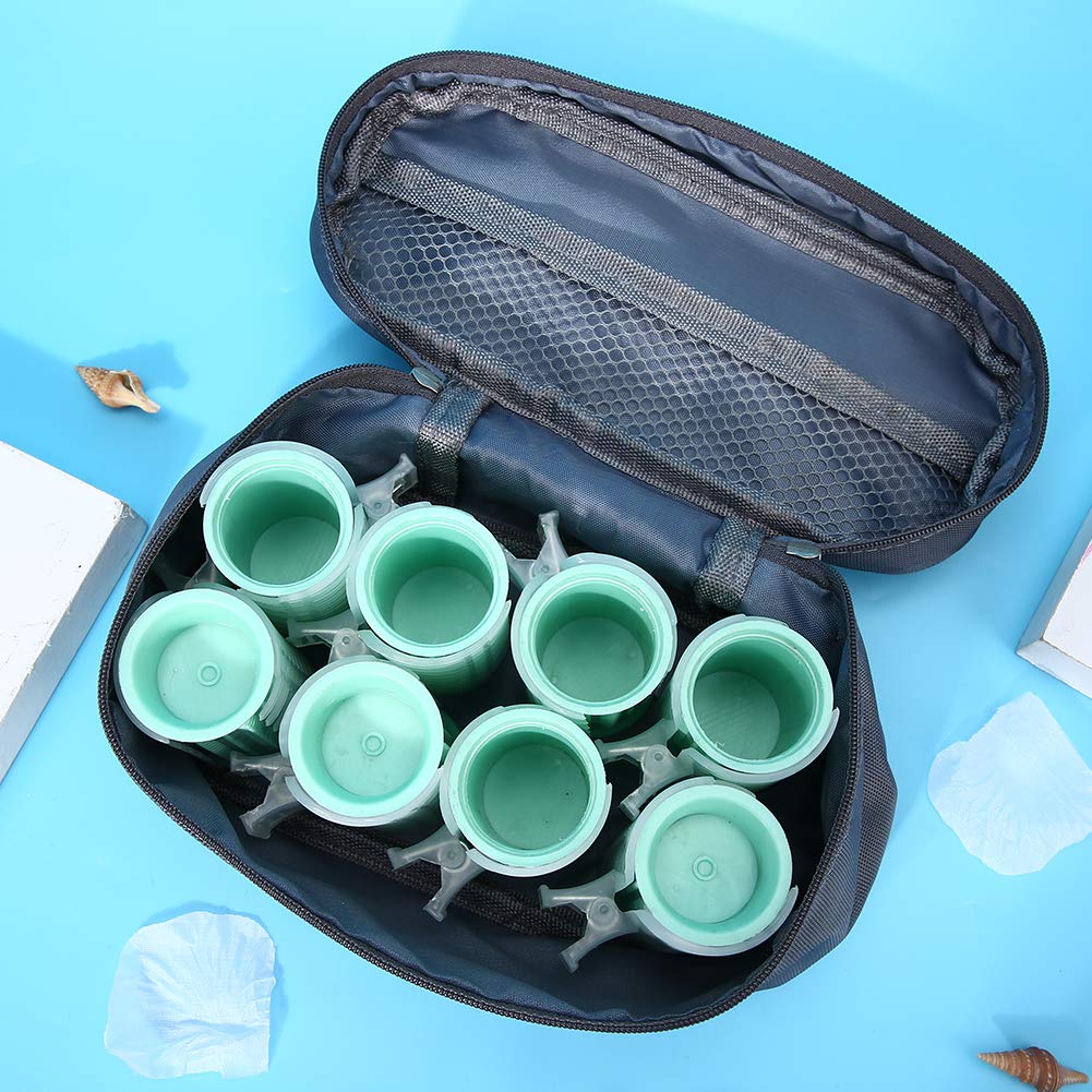 Green Self-Grip Hair Rollers Set for Curly & Wavy Styles - Salon & Home Hair Styling Tool - Perfect for DIY Hairstyling, Parties & Special Occasions