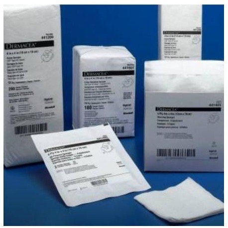 Covidien 4x4 8-Ply Sterile Gauze Sponges - Box of 50 | Wound Dressing, First Aid, Medical Supplies for Hospitals & Home Care
