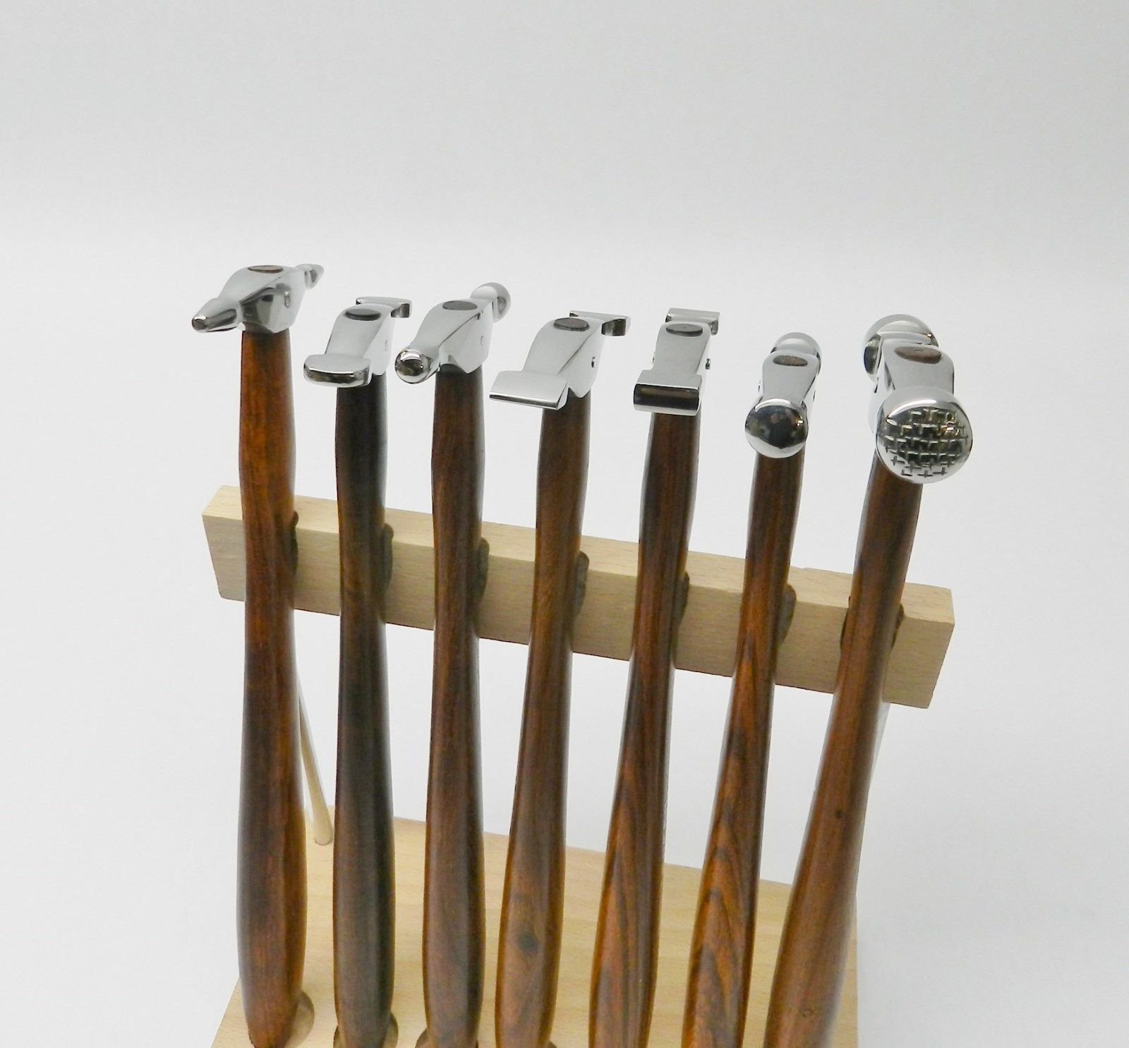7-Piece Mini Hammer Set with Stand for Jewelry Making, Metalsmithing, Metal Forming & Shaping - Perfect for DIY Crafts, Jewelry Repair & Small Metal Projects by JTS