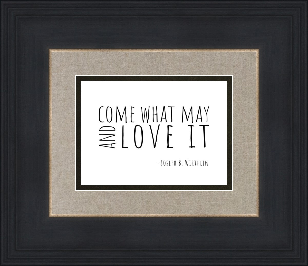 Come What May By Paige Tilly - Inspirational Wall Art Decor for Home, Office & Gift Giving | Motivational Quote Print for Living Room, Bedroom & Workspace