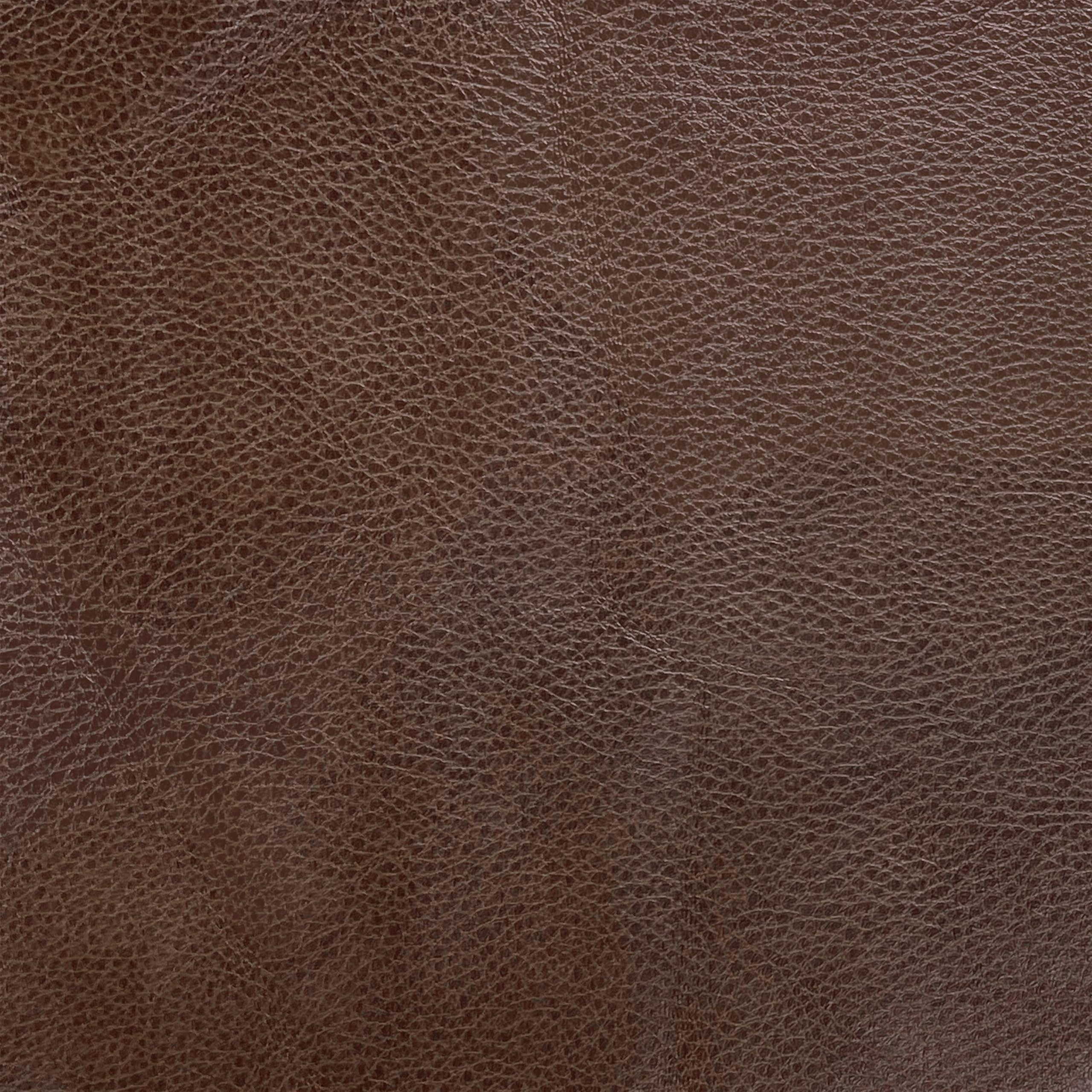 Modern Metal Frame Accent Chair - Brown Faux Leather Upholstered Living Room & Bedroom Decor | Stylish HomePop Seating for Lounge, Office & Reading Nook