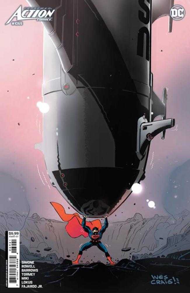Action Comics #1069 Cover B Wes Craig Card Stock Variant - DC Comics Collectible Edition - Perfect for Display, Gifts & Comic Book Collections