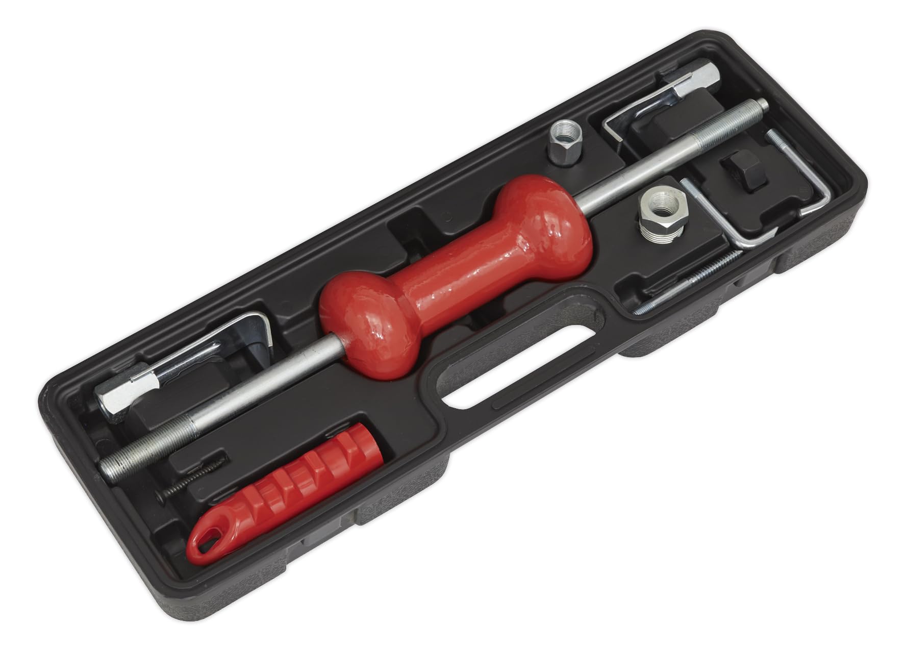 Sealey DP935B 9-Piece Slide Hammer Puller Kit for Automotive Repair - Perfect for Dent Removal, Bearing Extraction & Bodywork