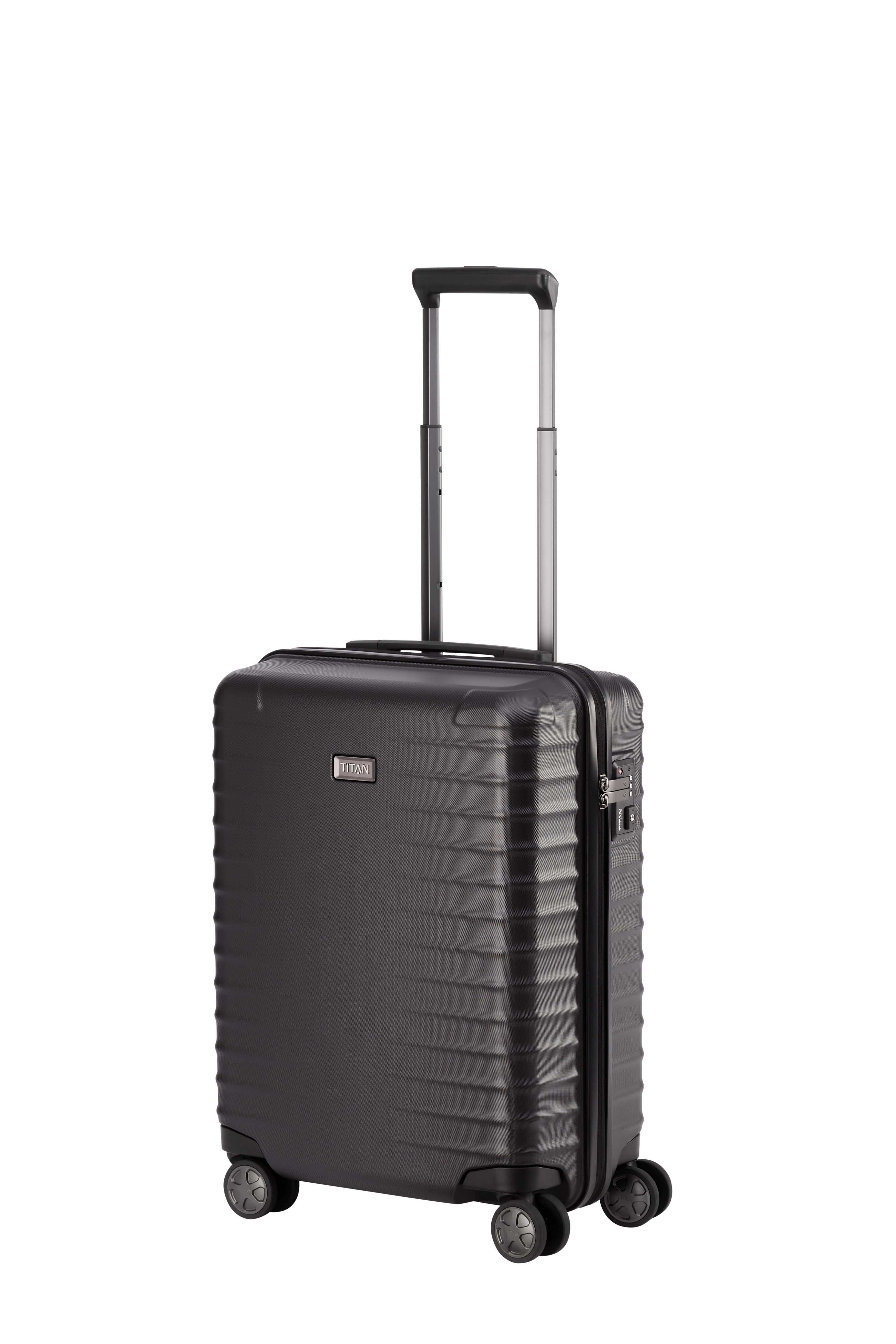 Titan LITRON Trolley S Carry On Luggage - Lightweight Expandable Suitcase with 360° Spinner Wheels for Business Travel & Weekend Getaways | Perfect Airplane Cabin Bag & Carry-On Luggage for Men & Women