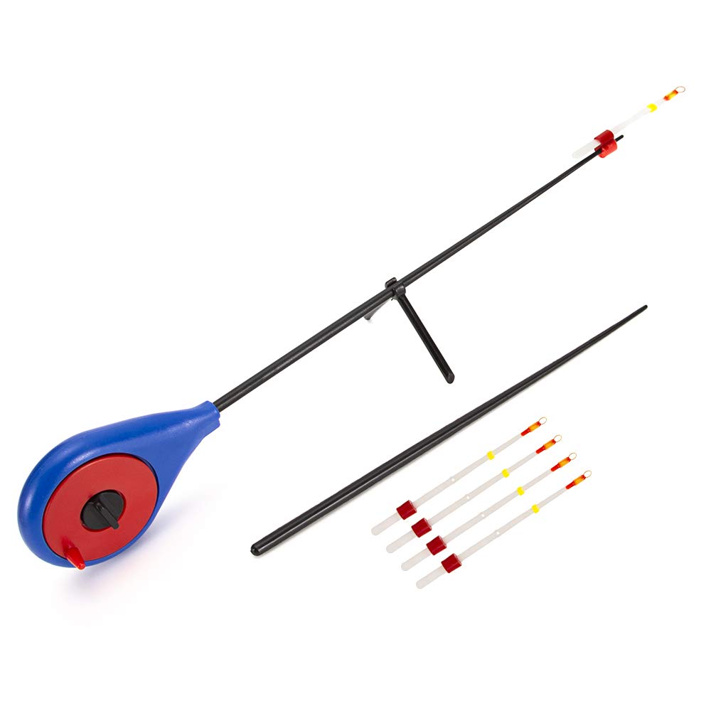 Ubersweet® Winter Ice Fishing Rod Set - ABS Section Mini Fishing Pole for Ice Angling | Durable & Lightweight for Cold Weather Fishing | Perfect for Ice Fishing, Lake Fishing, and Winter Outdoor Adventures