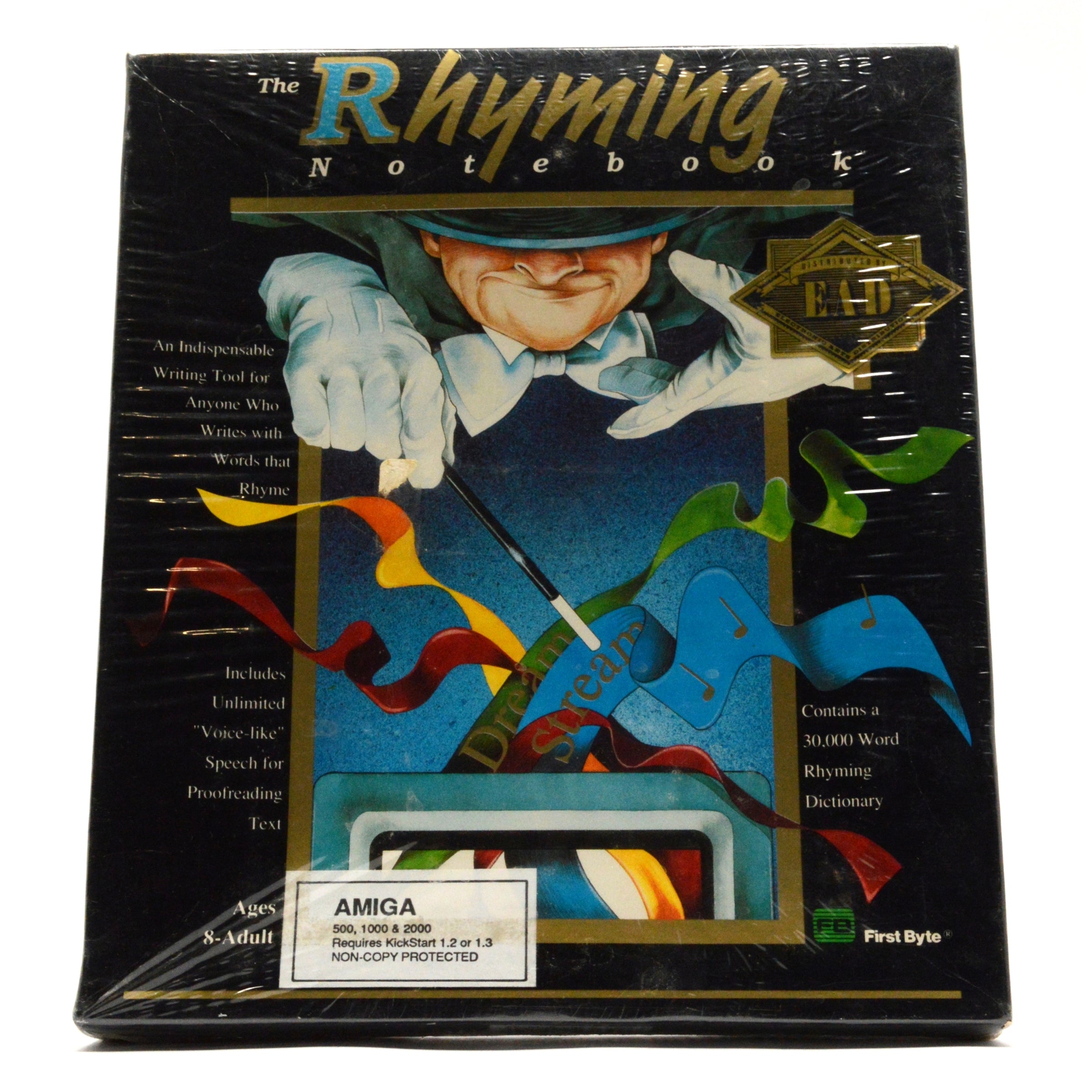 Brand New AMIGA THE RHYMING NOTEBOOK Computer Text Software - Factory Sealed | Perfect for Poetry Writing, Song Composition & Creative Writing Projects