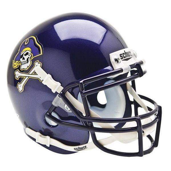 East Carolina Pirates College Football Collectible Mini Helmet - Authentic Replica with Display Stand - Perfect for Fans, Memorabilia Collectors & Game Room Decor
