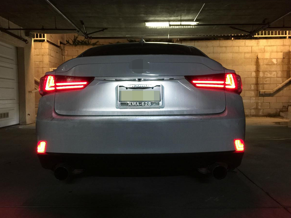 3W Xenon White LED License Plate Lights - Direct Replacement for Lexus IS GS RC Models - Perfect for Nighttime Visibility & Car Customization