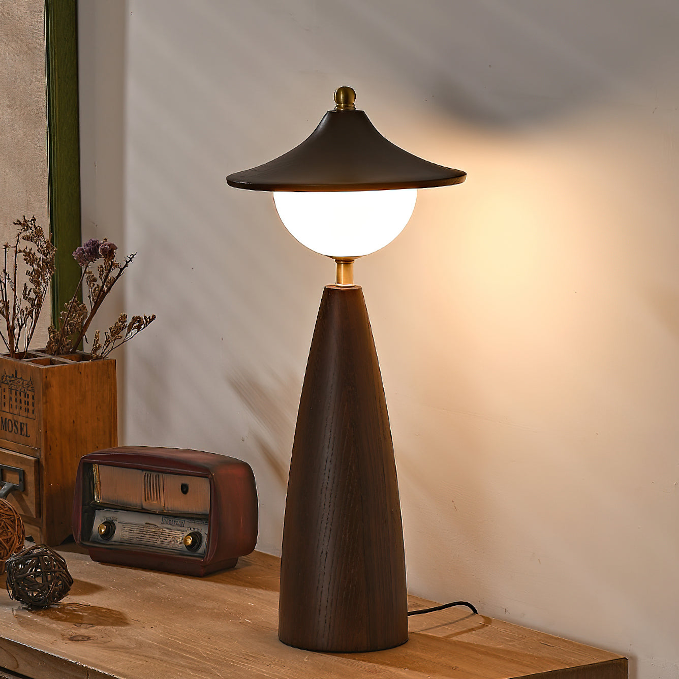 Modern LED Table Lamp with Adjustable Brightness - Stylish Nightstand Light for Bedroom, Living Room, and Office - Perfect for Reading, Working, and Relaxing