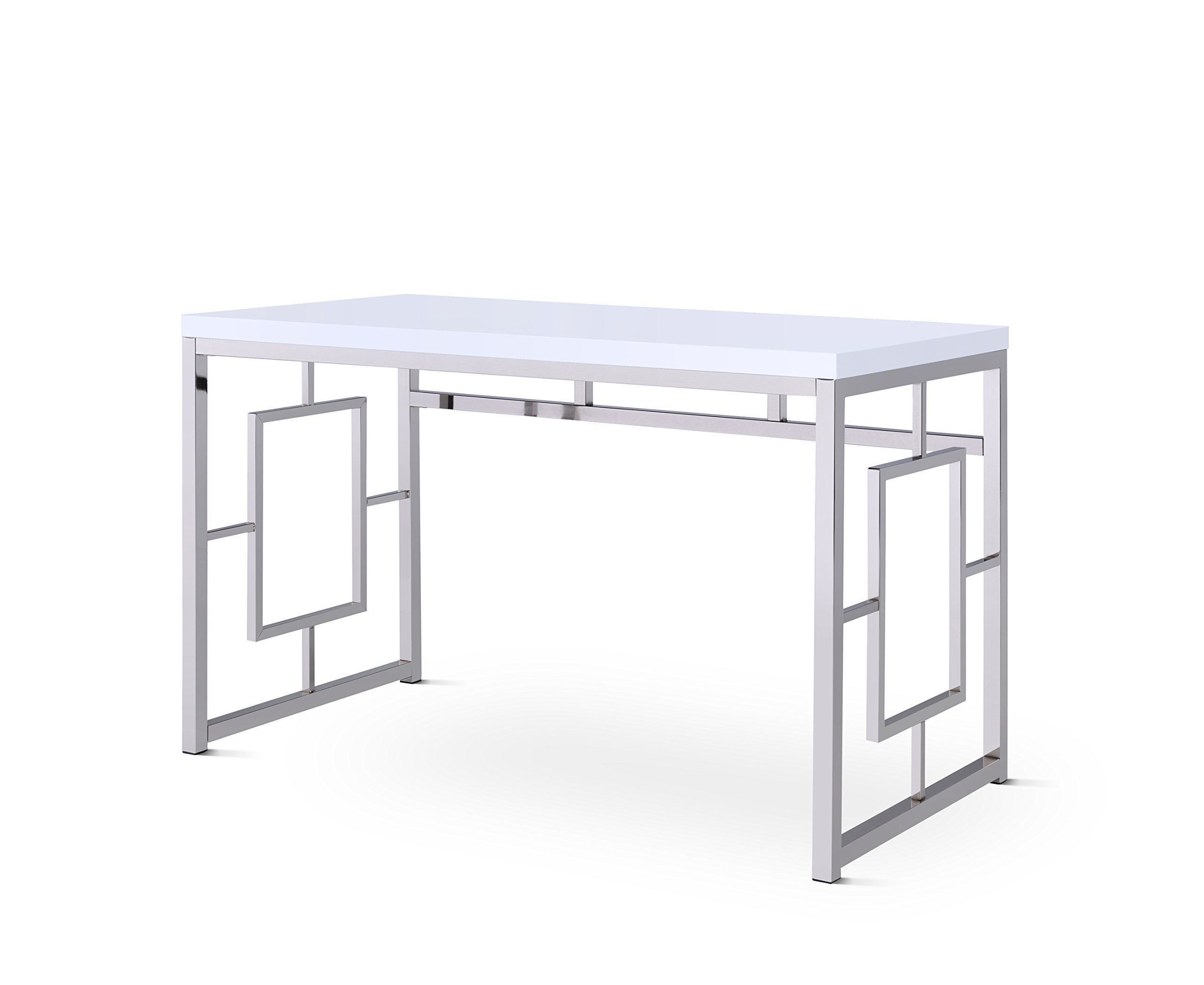 Steve Silver Company Alize White Modern Writing Desk - Home Office Furniture for Small Spaces & Workspaces | Perfect for Remote Work & Study