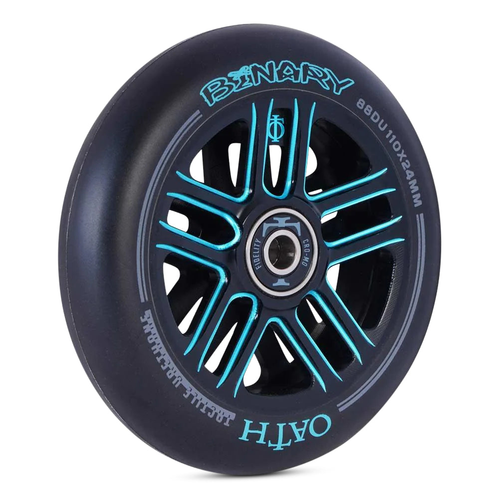 Oath Binary Wheels 110mm - High Performance Skateboard Wheels for Smooth Riding | Perfect for Street Skating and Longboard Cruising