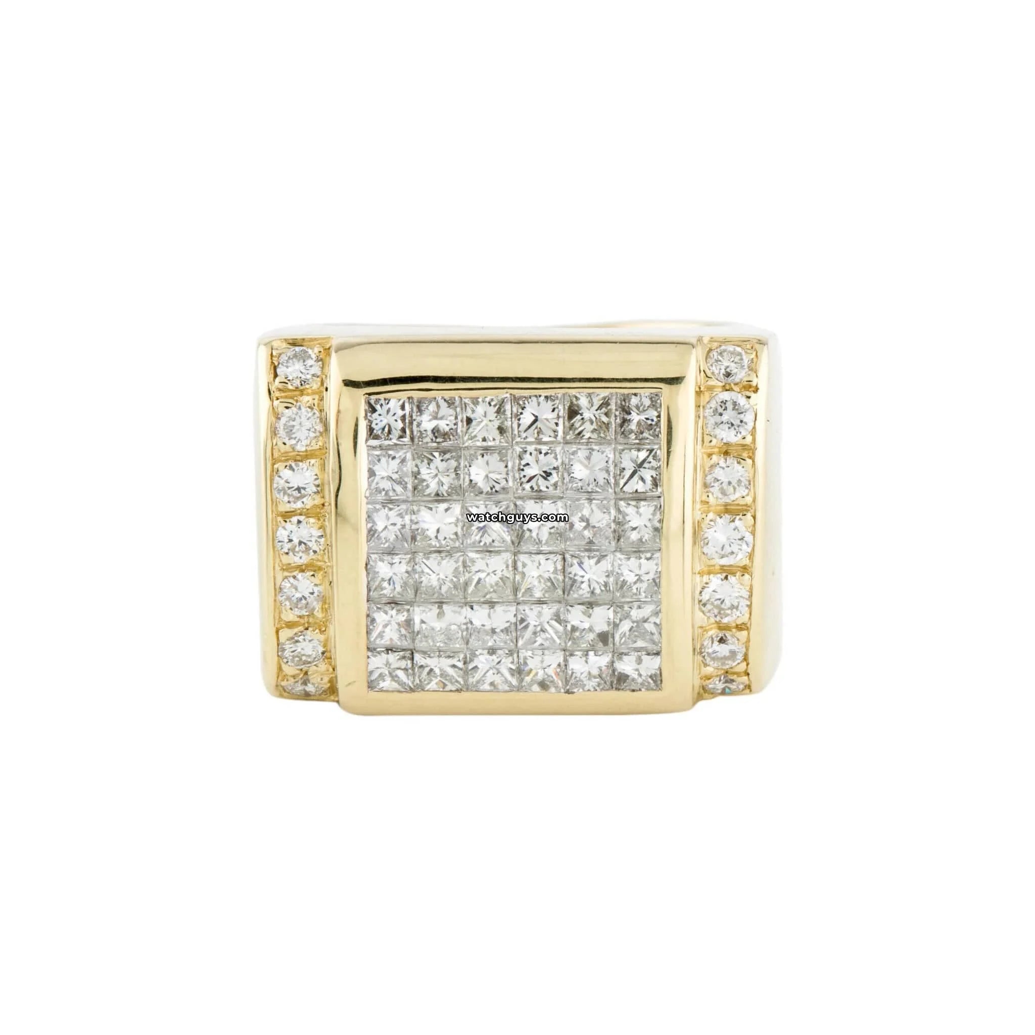 Princess Cut Diamond Engagement Ring 18K Yellow Gold for Women - Perfect for Proposals, Anniversaries & Special Occasions