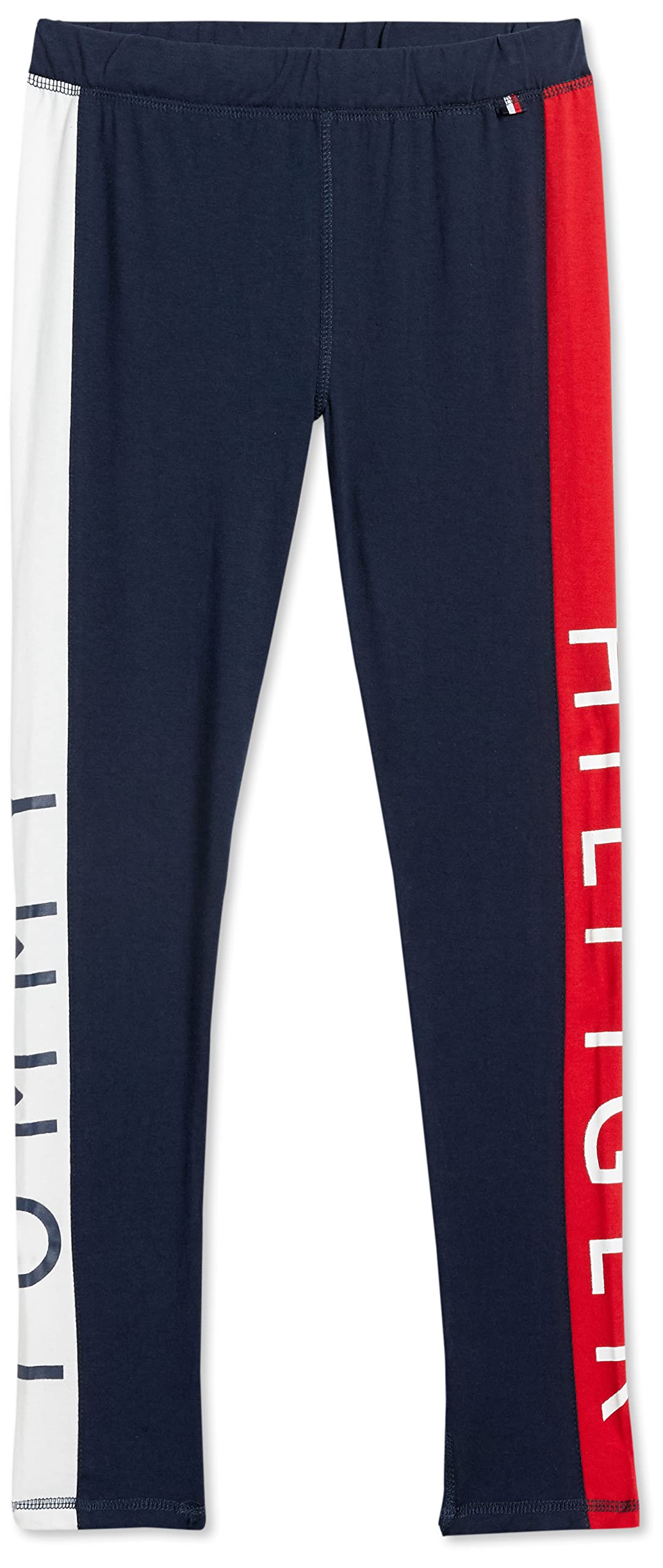 Tommy Hilfiger Girls' Stretch Jersey Leggings - Soft Comfortable Casual Pants for School, Play & Everyday Wear