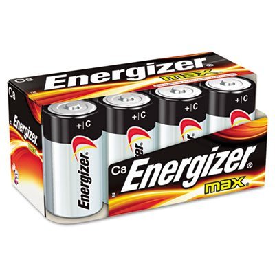 Energizer E93FP-8 C Alkaline Batteries (8-Pack) - Long-Lasting Power for Flashlights, Toys & Electronic Devices - EVEE93FP8