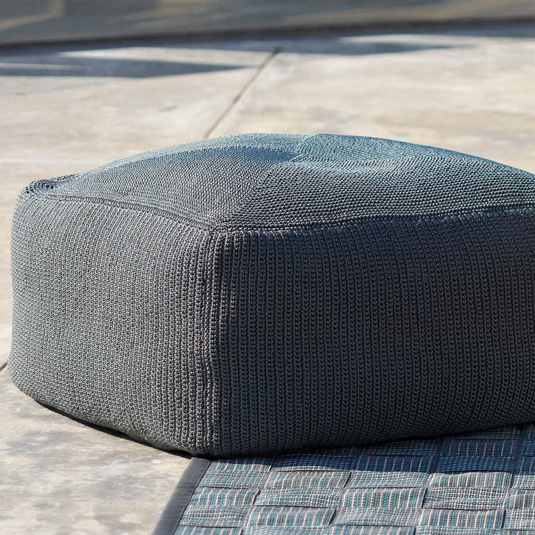 Divine Outdoor Footstool - Waterproof & Durable Patio Ottoman for Garden, Poolside, and Backyard Relaxation - Perfect for Lounging, Reading, and Sunbathing