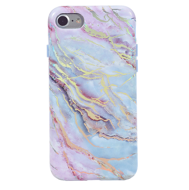 Holo Moonstone Marble iPhone Case - Protective & Stylish Phone Cover for iPhone 13/14/15 Pro Max - Perfect for Everyday Use, Travel & Gift Giving
