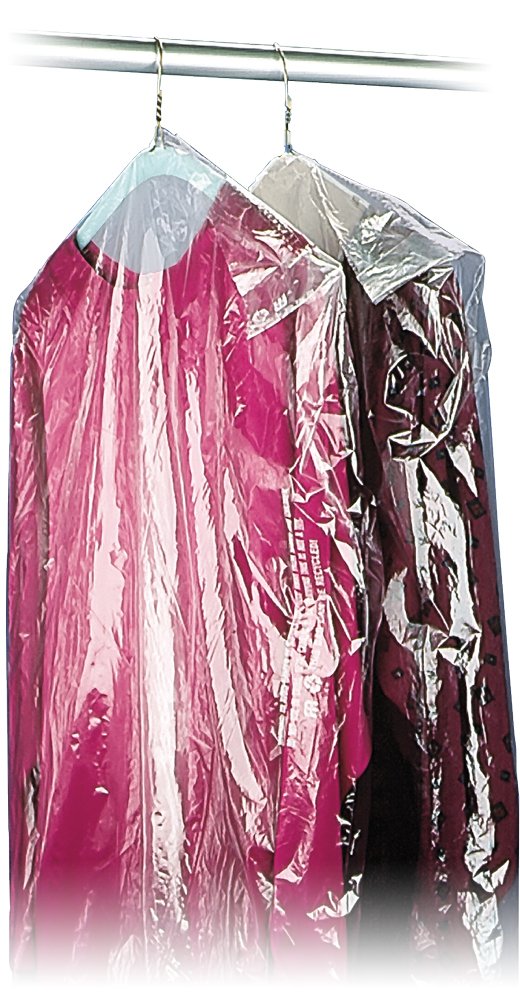 GAR-38 Clear Dry Cleaning Bags 38x21 Inches - Pack of 663 Plastic Garment Covers for Clothes Storage & Protection - Ideal for Wardrobe, Travel & Laundry Organization