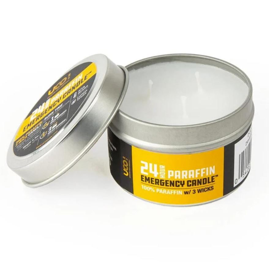24 Hour Emergency Candle - Long Burning Paraffin Wax Candles for Power Outages, Camping & Survival Kits - Essential for Home Safety & Outdoor Adventures