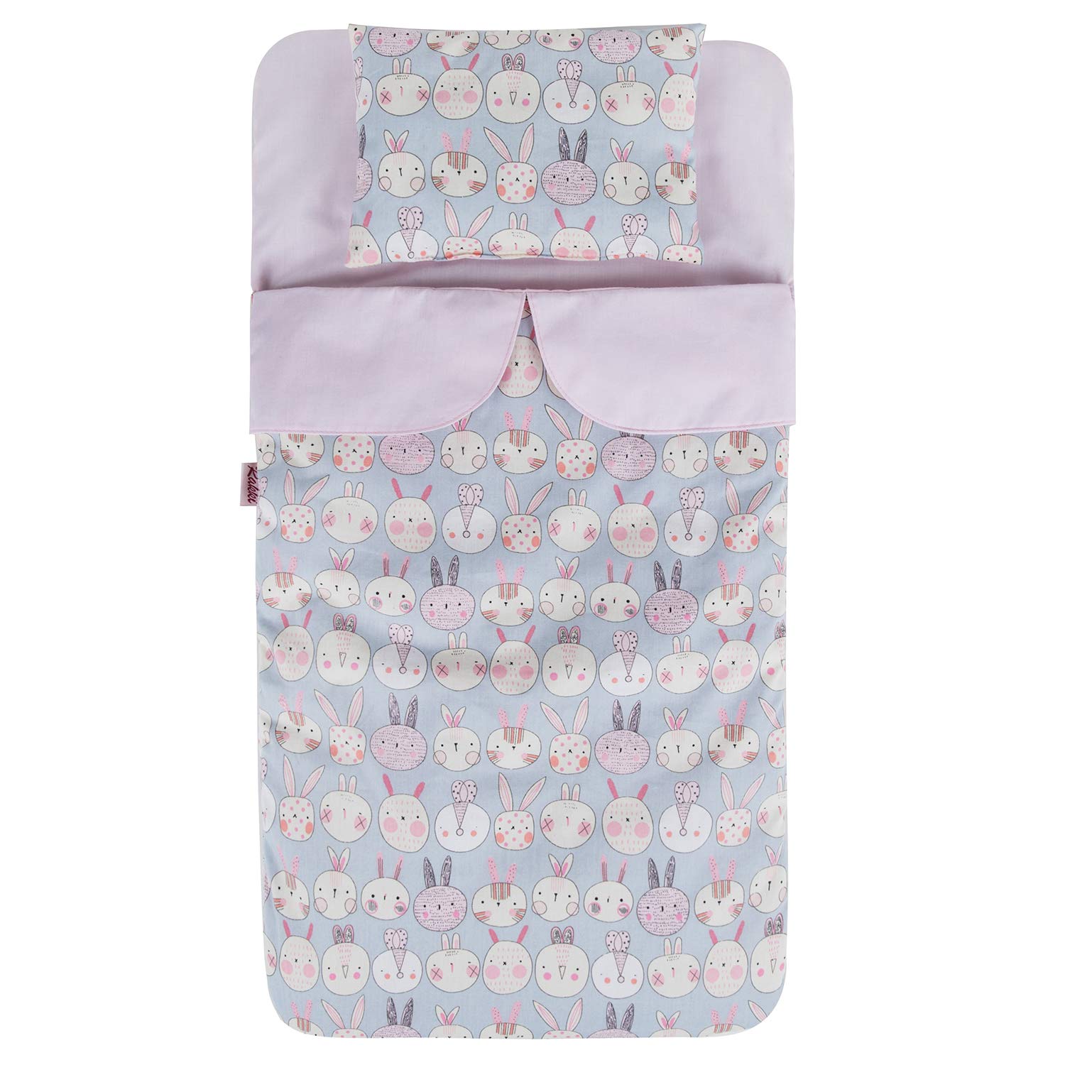 Soft Baby Doll Sleeping Bag - Cute Rabbit Cartoon Design with Side Zipper for Sweet Dreams | Perfect for Sleepovers, Travel & Cozy Naptime
