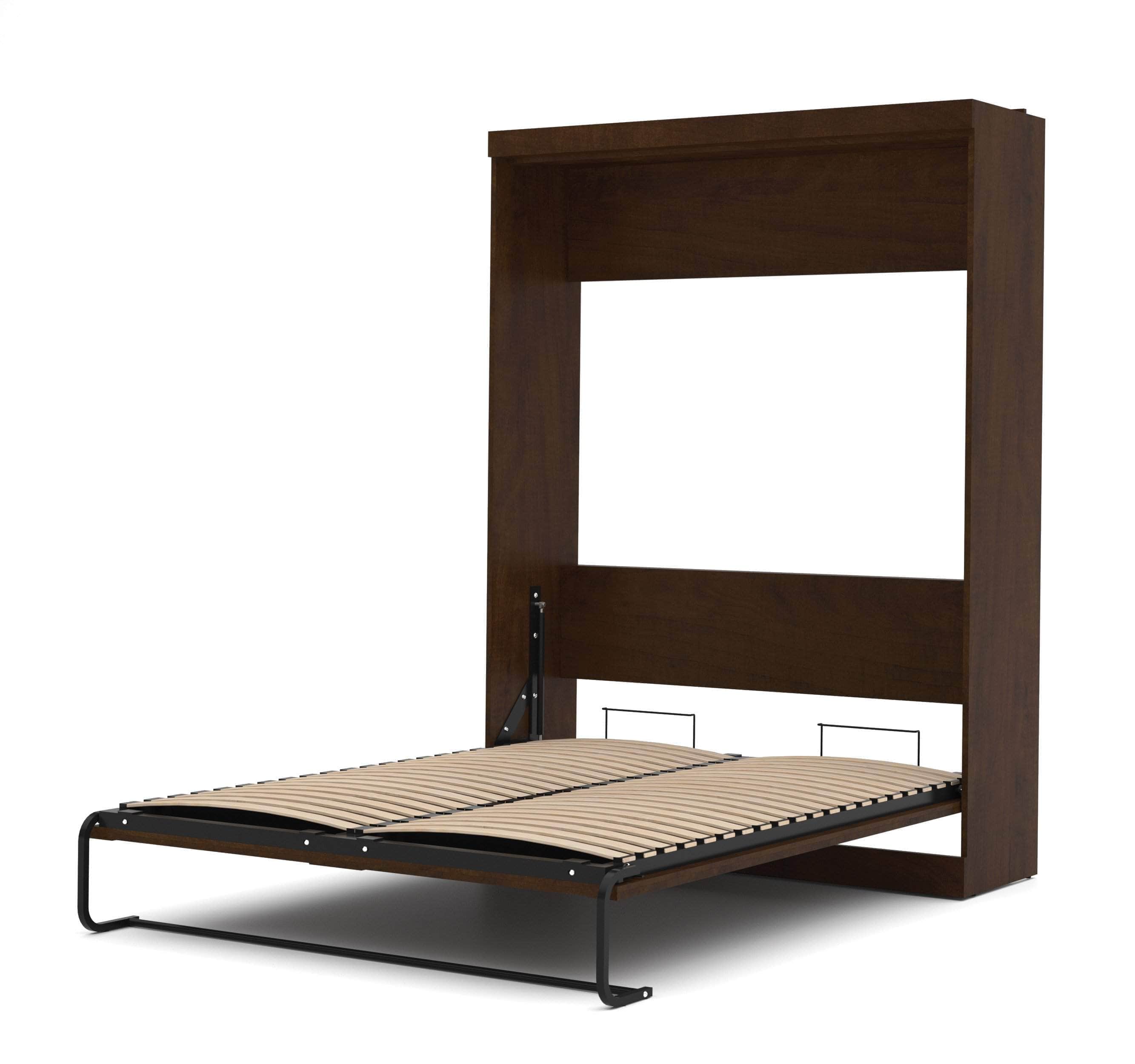 Pur Queen Murphy Wall Bed with 2 Storage Units (115W) - 7 Color Options | Space-Saving Foldable Bed for Small Apartments, Guest Rooms & Home Offices