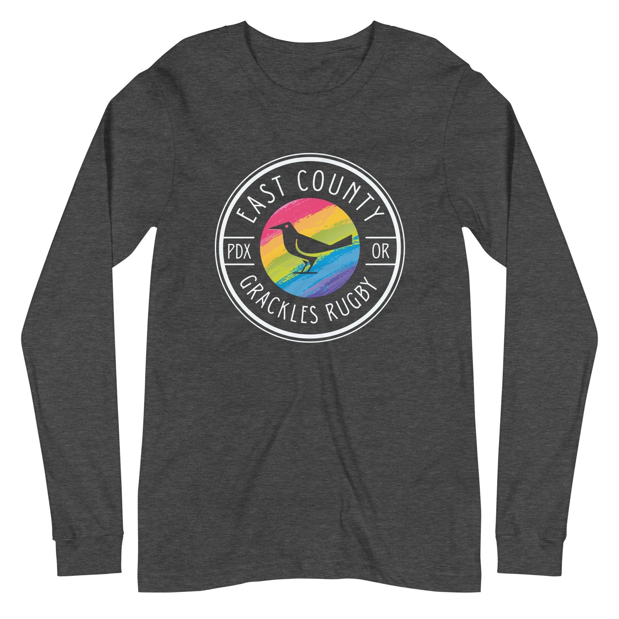 East Co. Grackles Long Sleeve Social T-Shirt - Trendy Graphic Tee for Men & Women - Perfect for Casual Wear, Street Style & Social Events
