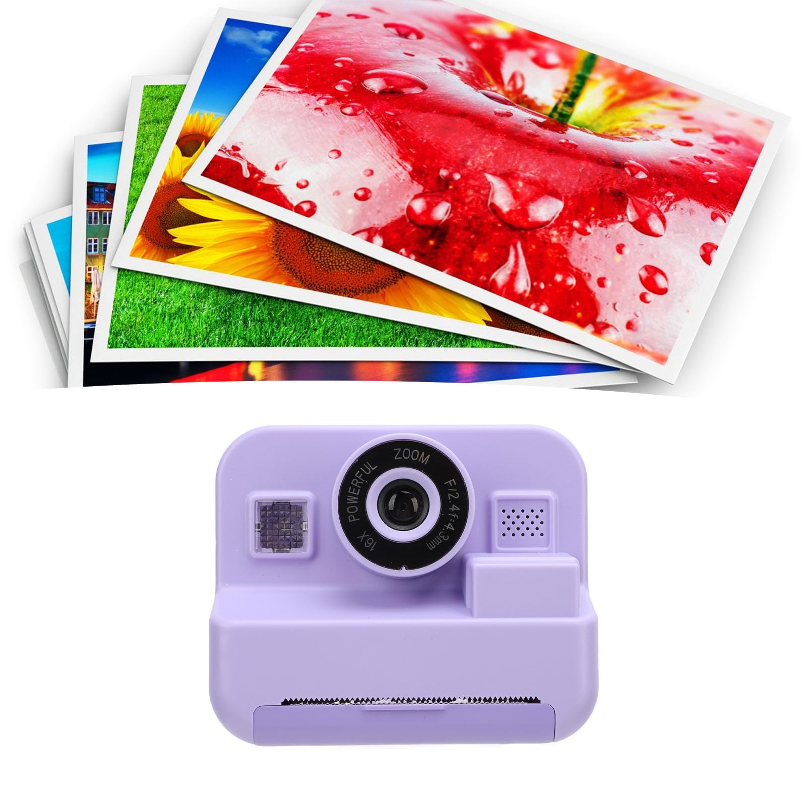 Instant Print Camera for Kids - 1080P HD 12MP Digital Camera with 2.4