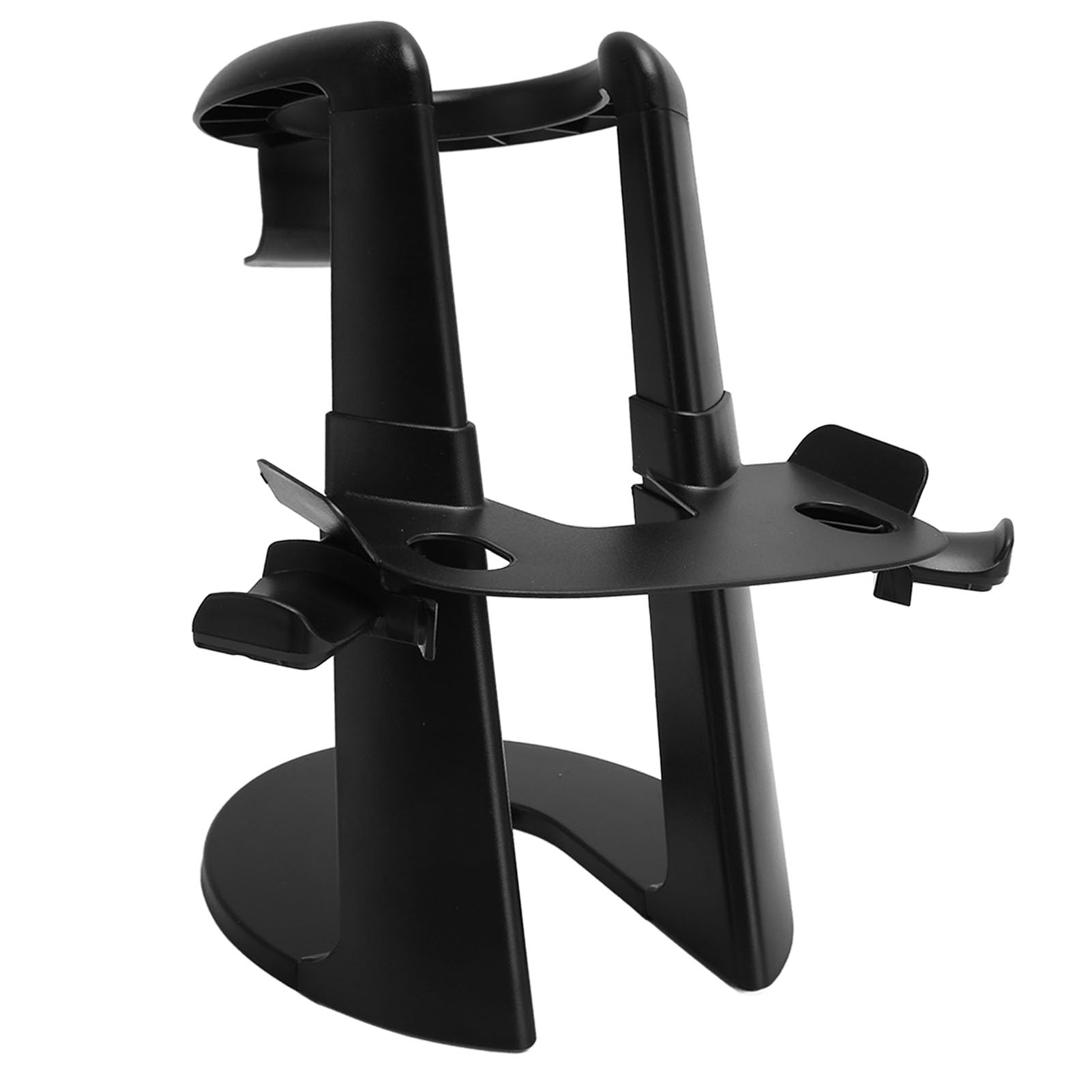 VR Headset Stand & Controller Holder for Oculus Quest 1/2 & Rift S - Black - Perfect for Gaming Setup & Organized VR Accessories Storage