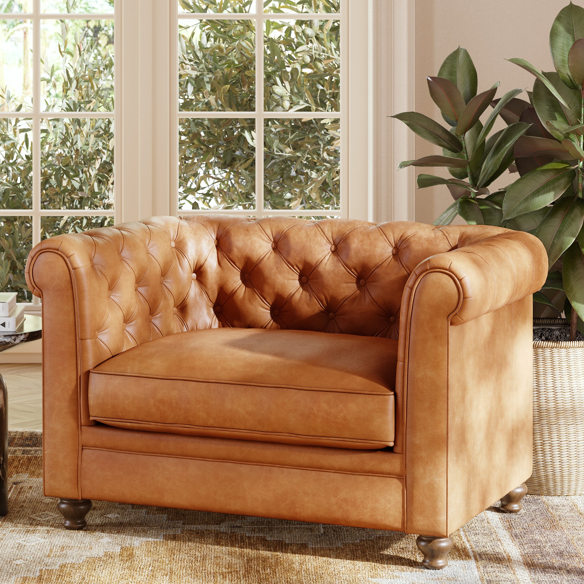 Lyon Lounge Chair - Modern Comfortable Accent Chair for Living Room, Bedroom & Office - Perfect for Relaxing, Reading & Lounging