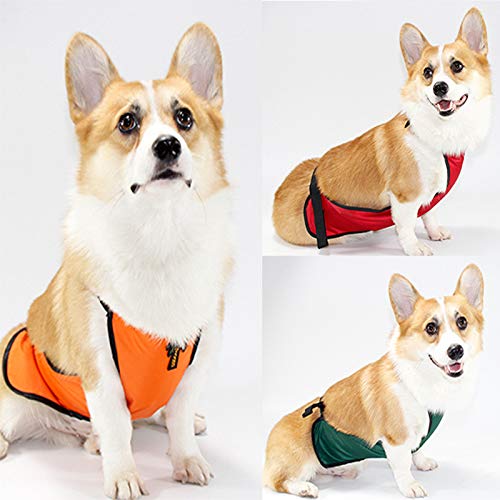 Waterproof Dog Belly Vest - Warm Pet Belly Cover Protector Harness for Small Dogs, Puppies & Corgis - Ideal for Short-Legged Female Dogs in Cold Weather & Outdoor Adventures