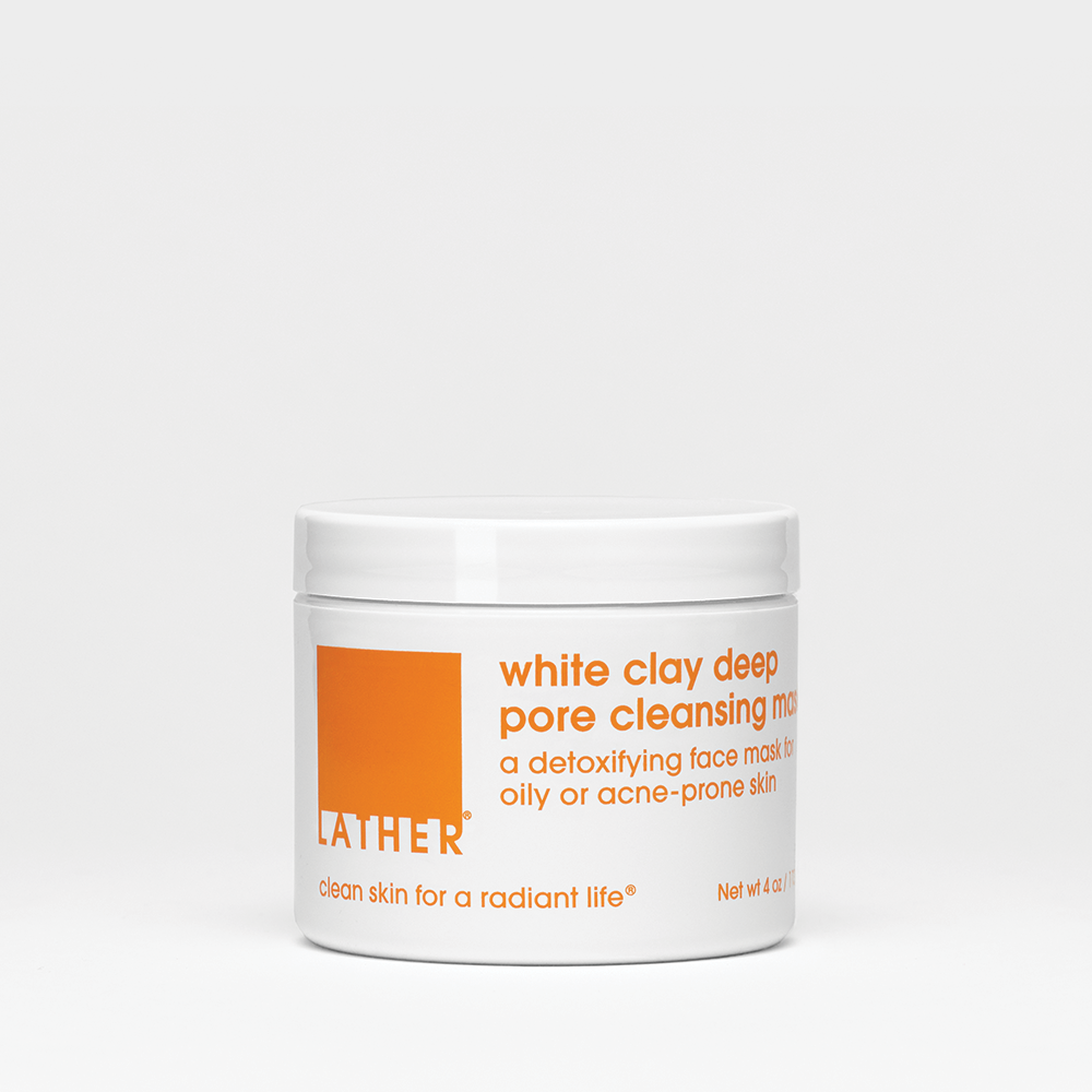 White Clay Deep Pore Cleansing Mask for Face - Detoxifying & Purifying Facial Treatment for Oily & Acne-Prone Skin | At-Home Spa & Self-Care Routine