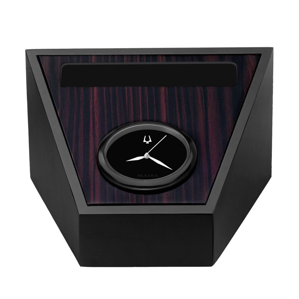 Bulova Executive Desk Clock - Elegant Analog Office Clock with Roman Numerals - Perfect for Home Office, Business Gifts & Corporate Decor