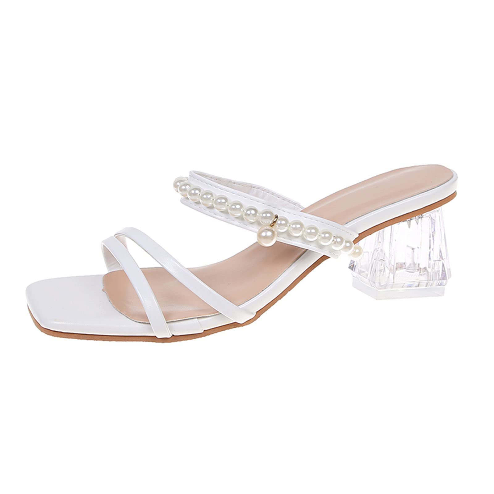 Women's Low Heel Peep Toe Wedge Sandals with Buckle Strap - Comfortable Business Dress Shoes for Office, Party & Summer Outfits