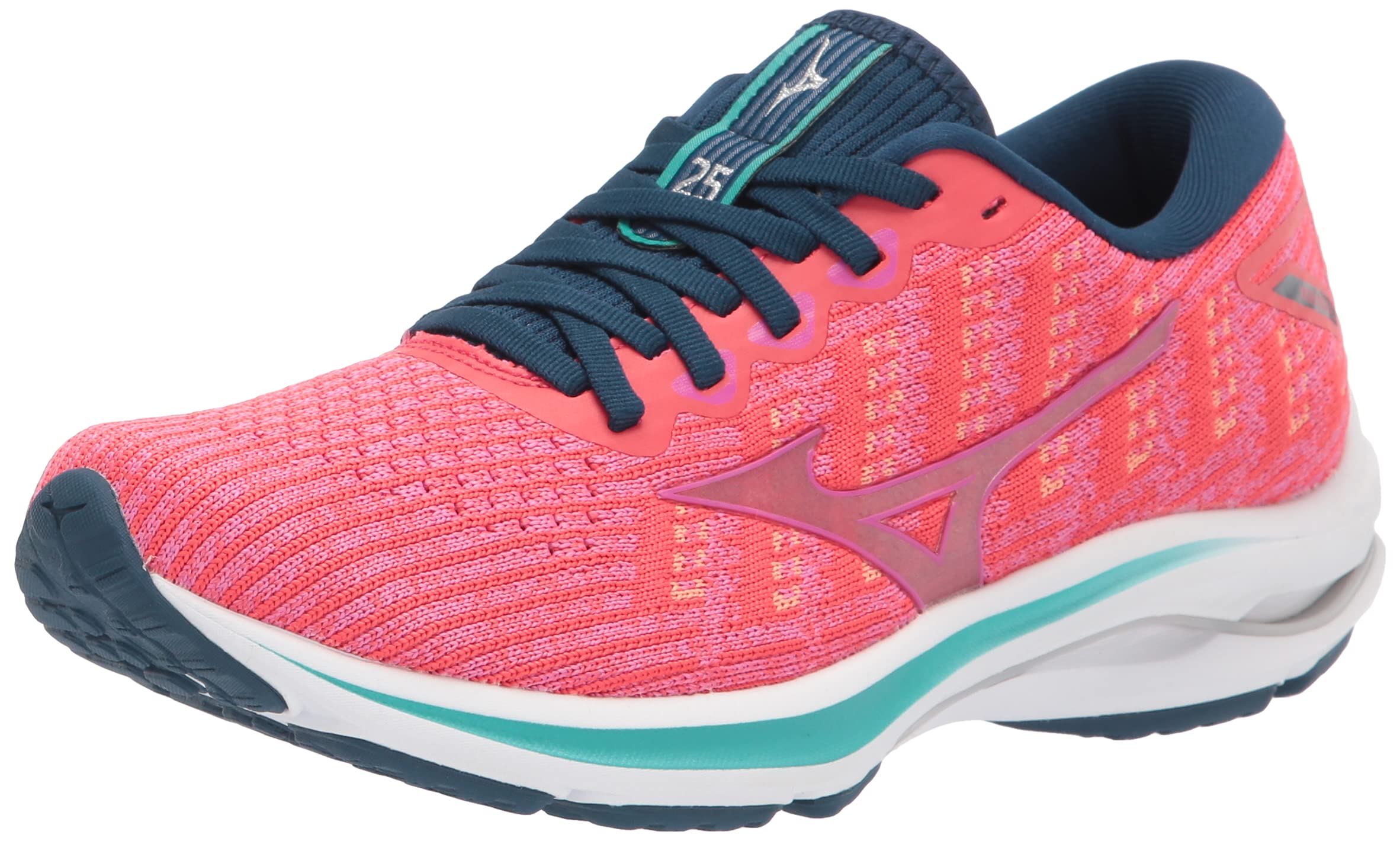 Mizuno Women's Wave Rider 25 Running Shoes - Lightweight Cushioned for Road Running & Training