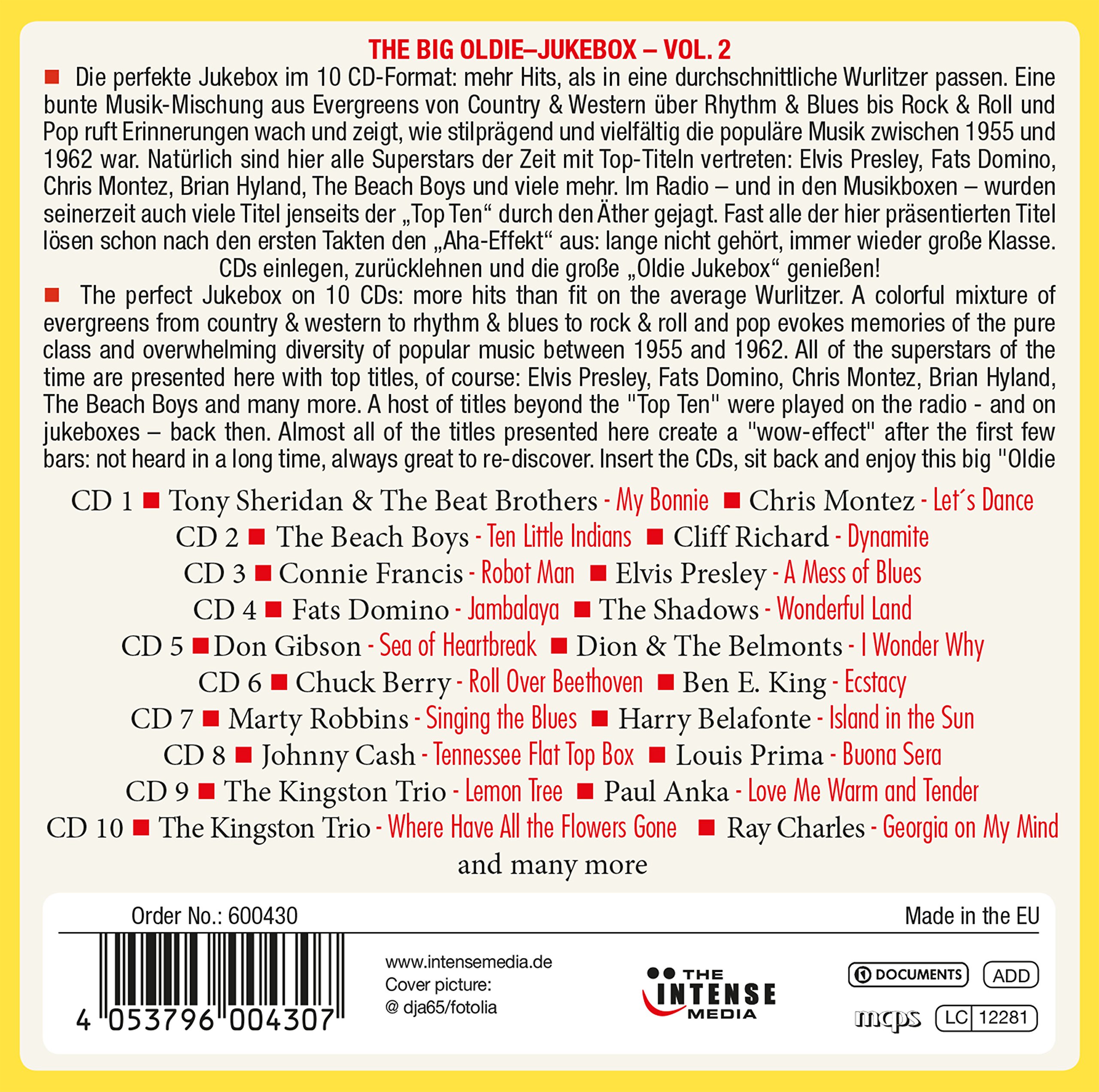 Oldie Juke-Box Vol 2 - Classic Retro Music Collection - Perfect for Home Parties, Vintage Cafes & Nostalgic Gatherings