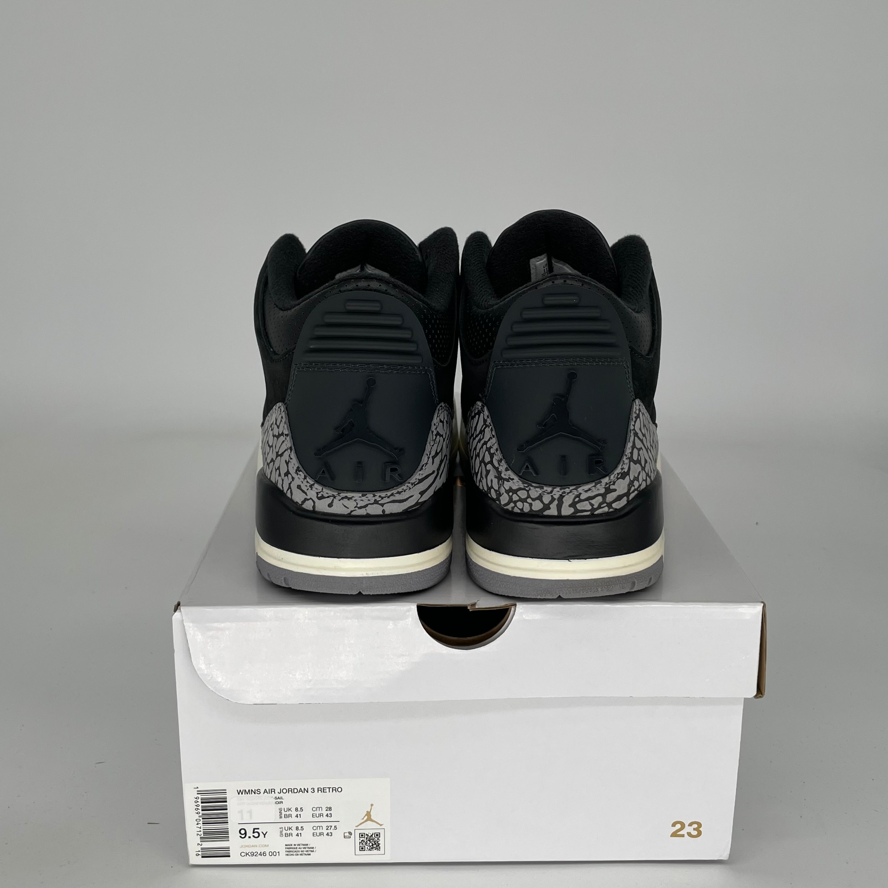 AIR JORDAN 3 OFF NIOR W Women's Basketball Shoes Size 9.5/11W Black CK9246-001 - Perfect for Streetwear, Gym & Casual Outfits