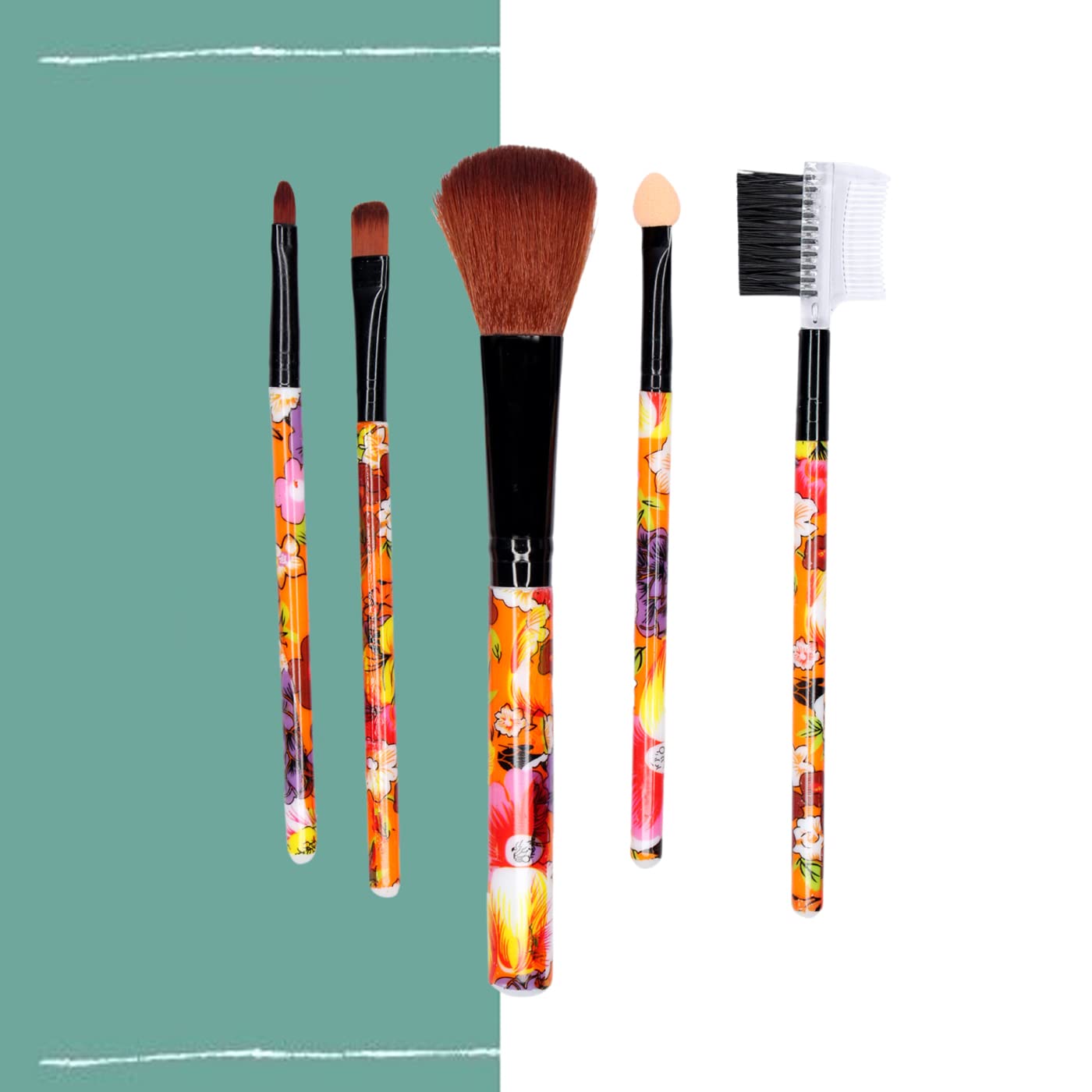 Professional Makeup Brush Set for Women & Girls - 2 Piece Cosmetic Brush Kit for Foundation, Blush, Eyeshadow - Perfect for Travel & Everyday Makeup Application