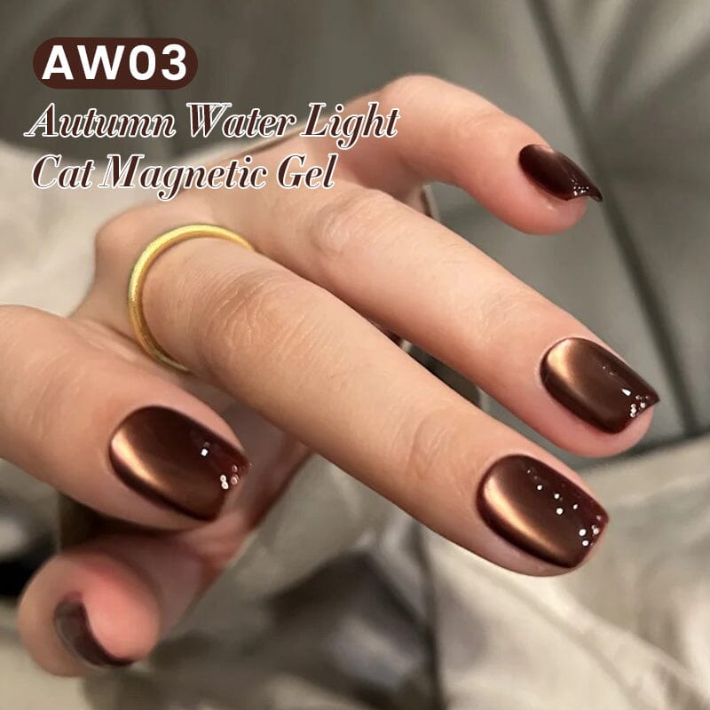 Born Pretty Magnetic Gel Polish - Autumn Water Light Cat Eye Nail Polish for Long-Lasting Shine | Perfect for Fall Manicures & Special Occasions