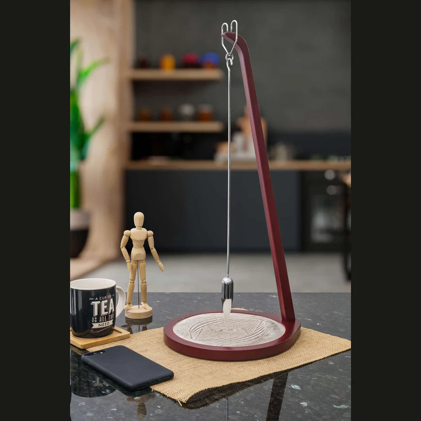 Foucault's Pendulum - 55cm Wooden Hanging Pendulum for Physics Demonstration & Home Decor