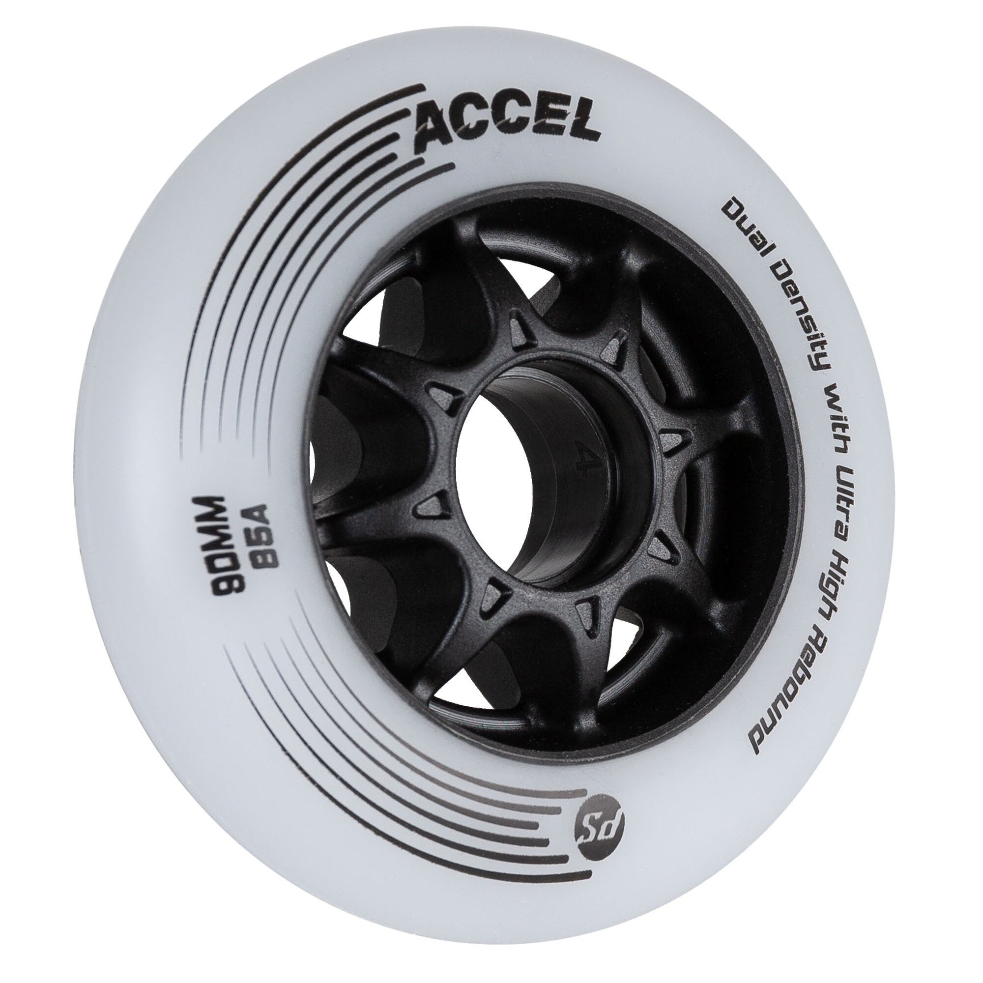 ACCEL 90mm 85A Skateboard Wheels - 8 Pack for Smooth Cruising & Street Skating - Perfect for Longboards & Skateboards