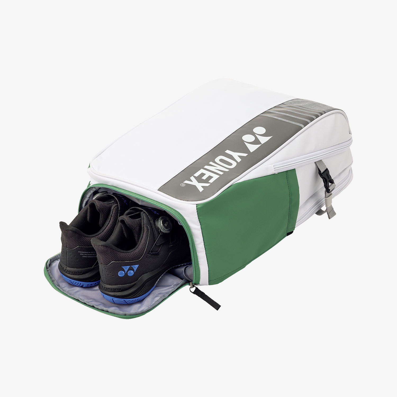 Yonex BAG52512W Club Backpack Tennis Badminton Sports Bag - White | Perfect for Gym, Training & Travel | Durable & Lightweight for Athletes