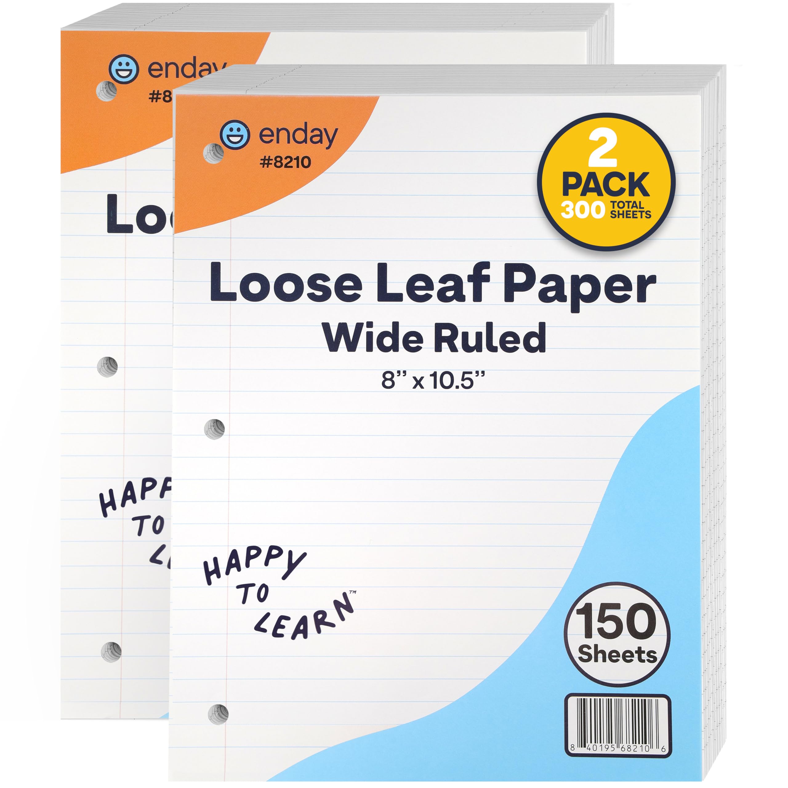 Enday Wide Ruled Loose Leaf Paper - 8