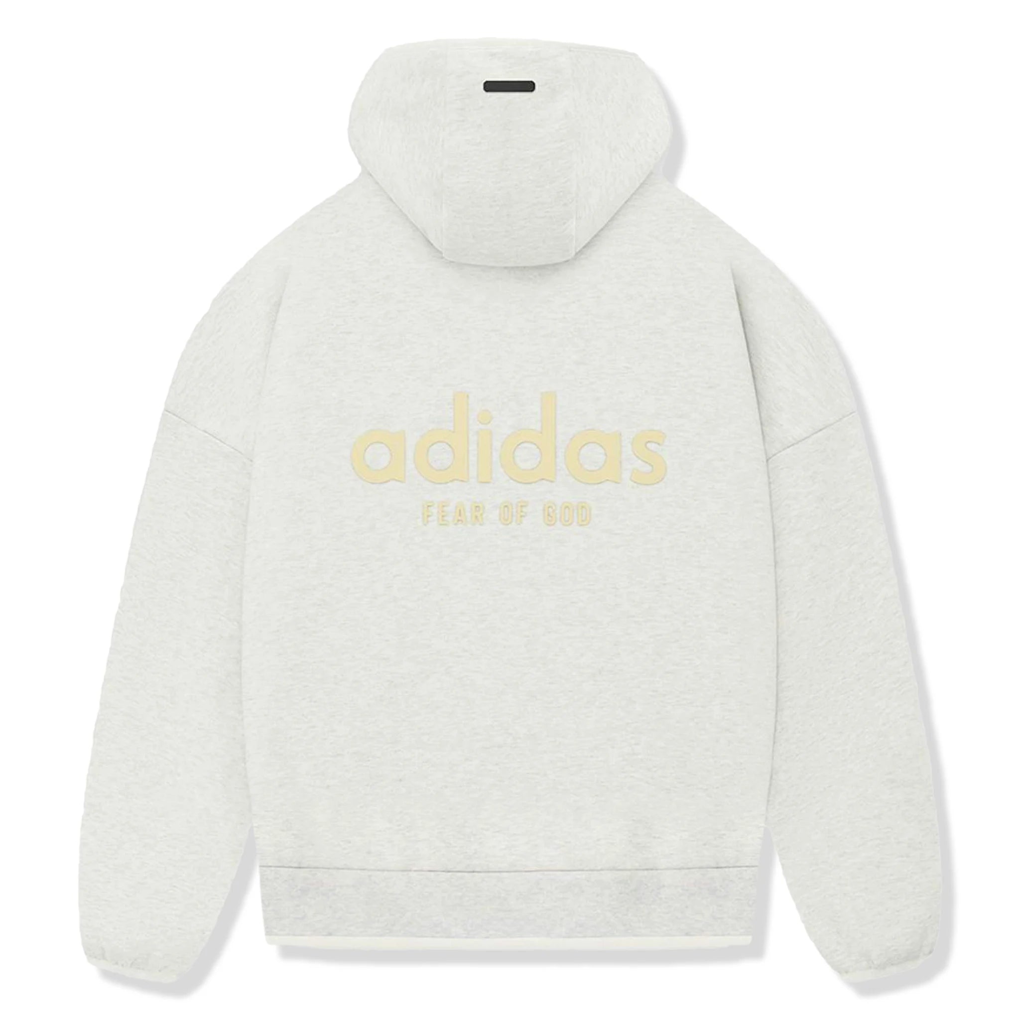 Adidas x Fear Of God Athletics Heavy Fleece Hoodie - Oatmeal Heather Color | Men's Casual Pullover Sweatshirt for Streetwear & Winter Comfort