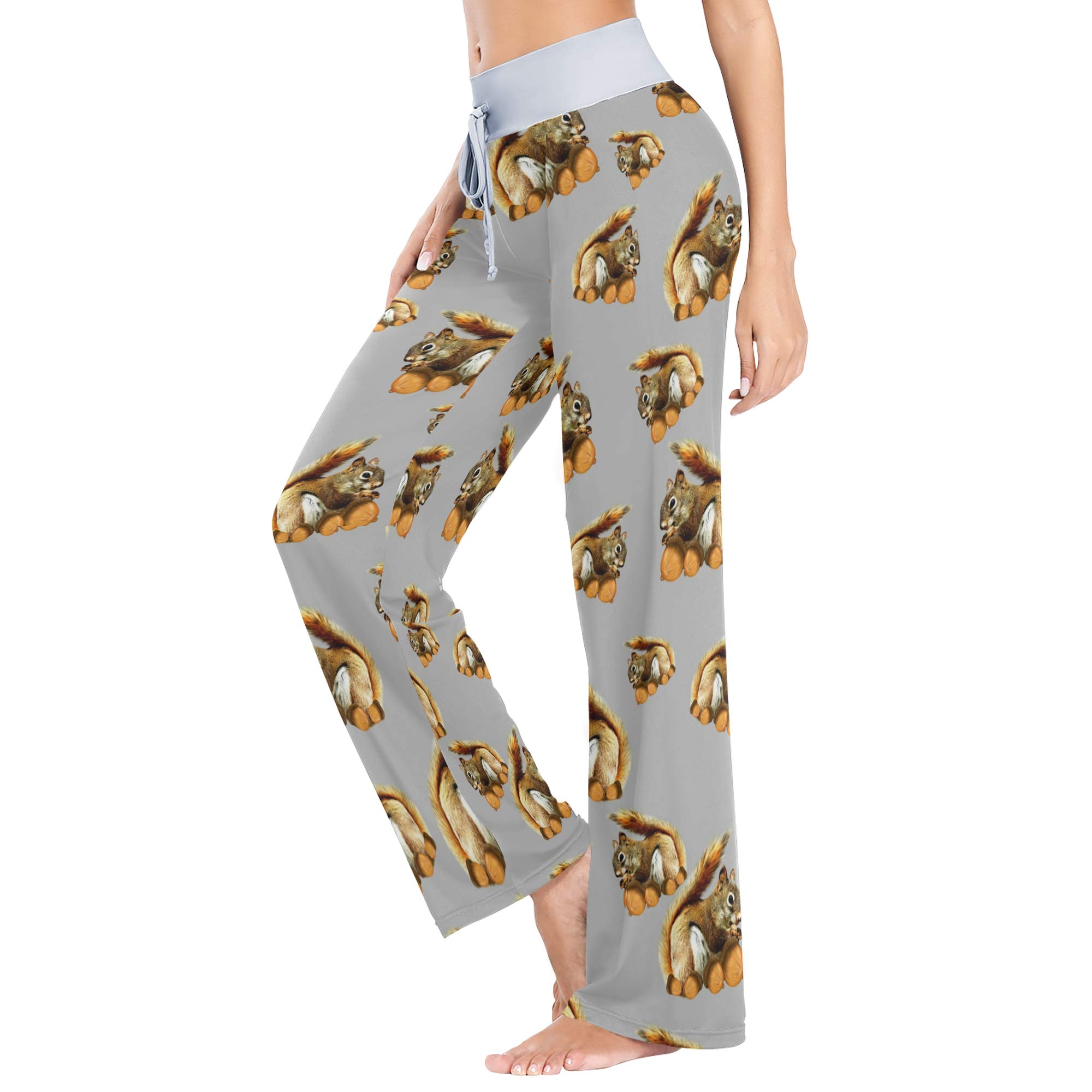 Women's Loose Casual Comfy Pajama Pants with Drawstring - Wide Leg Palazzo Lounge Pants for Sleep, Yoga & Home Relaxation