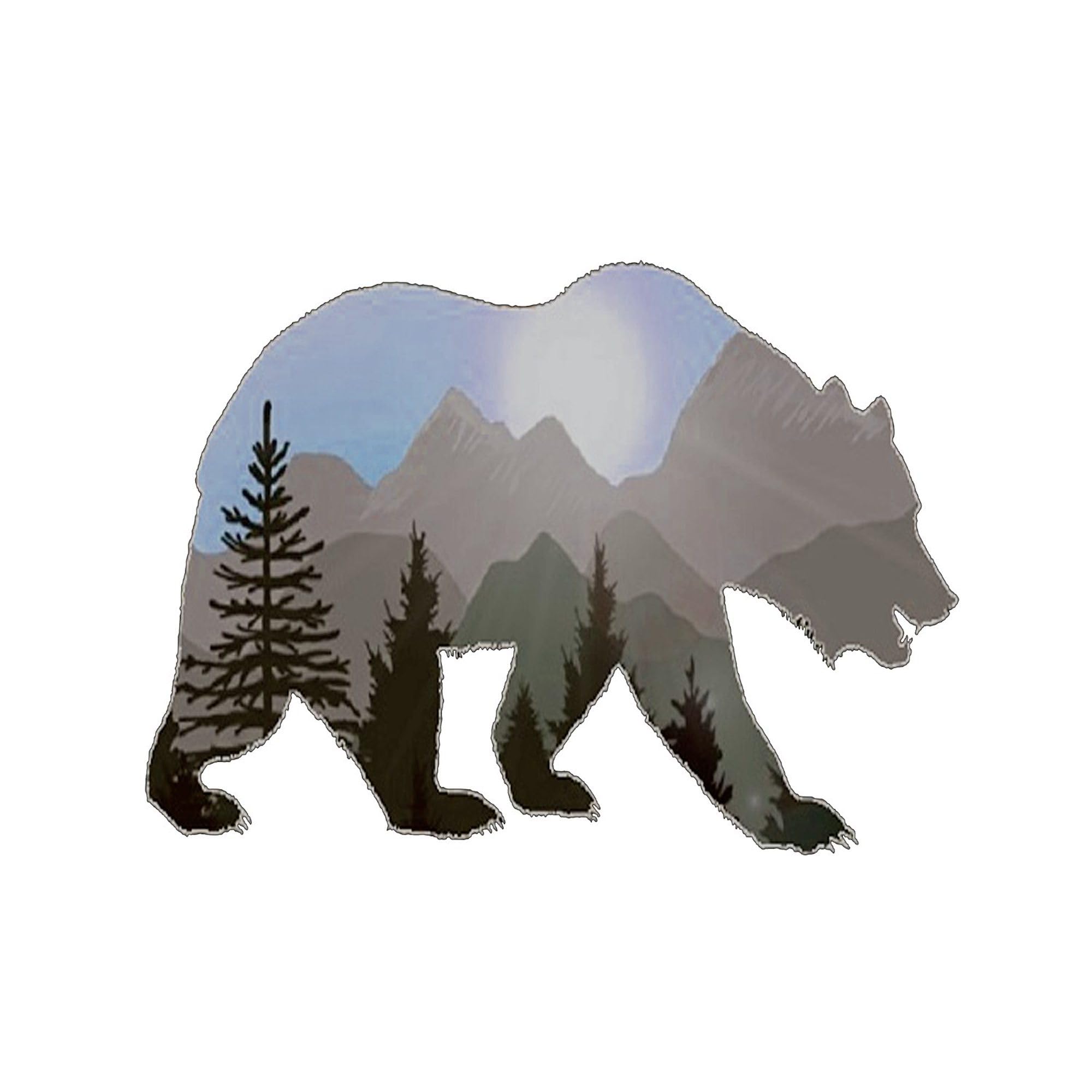 Wilderness Wanderer Oval Bumper Sticker for Cars & Laptops