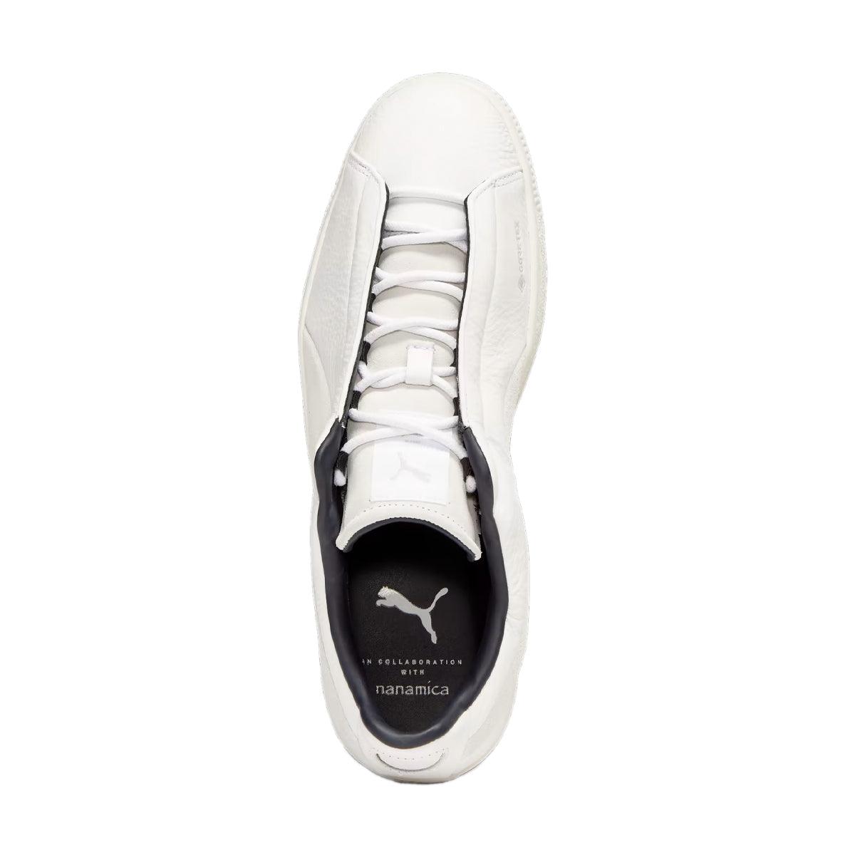 Nanamica Clyde GORE-TEX Sneakers - Waterproof White PUMA Shoes for Men | Outdoor Hiking & Urban Streetwear Fashion