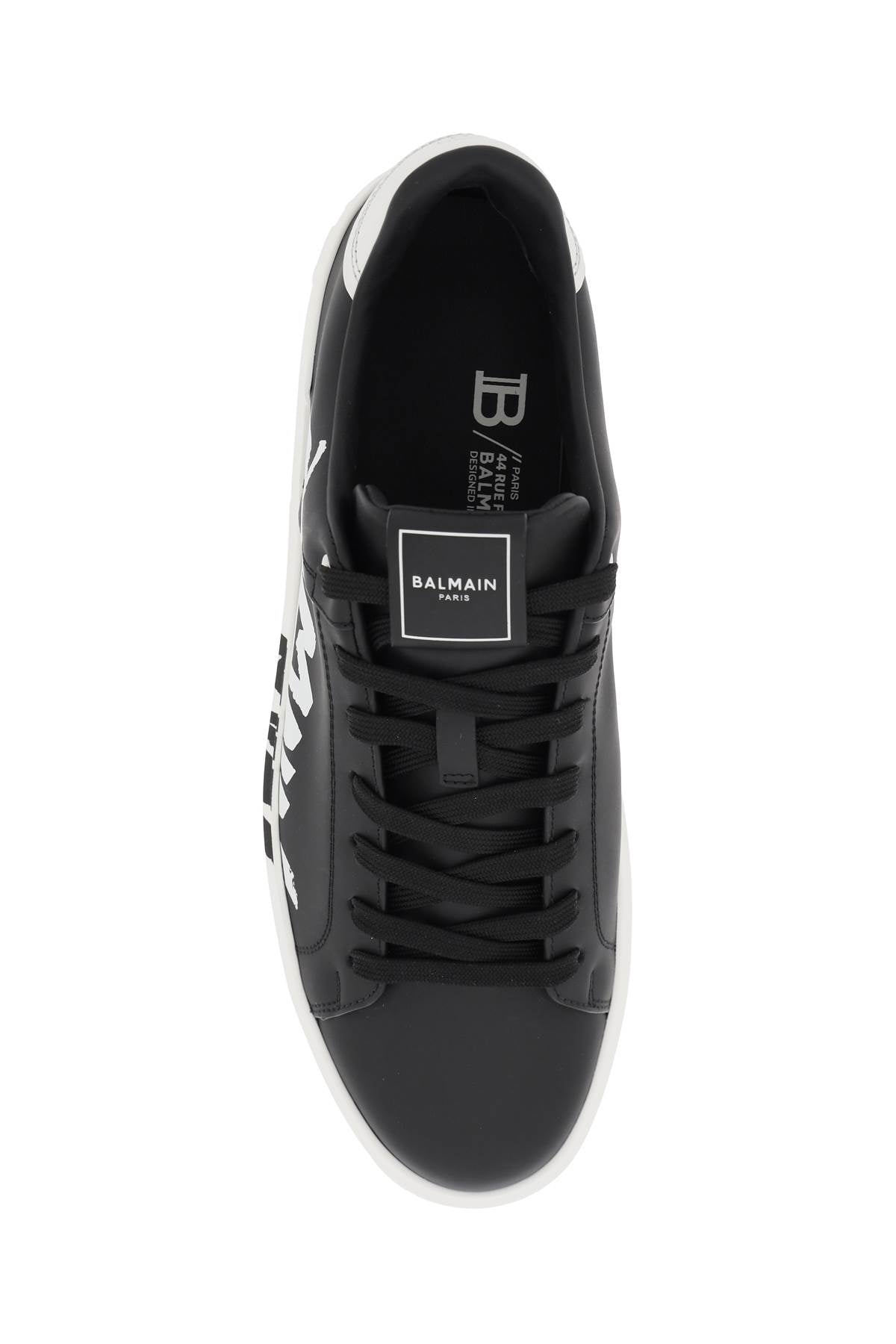 Balmain Leather 'B Court' Sneakers with Logo Print - Luxury Designer Shoes for Men & Women | Perfect for Casual Wear, Street Style & Fashion Outfits
