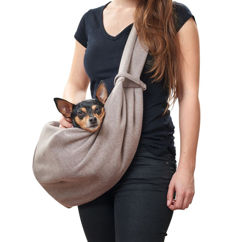 HUNTER Los Angeles Dog Carrier Sling - Hands-Free Pet Carrier for Small Dogs & Puppies - Perfect for Travel, Hiking, Shopping & Outdoor Adventures