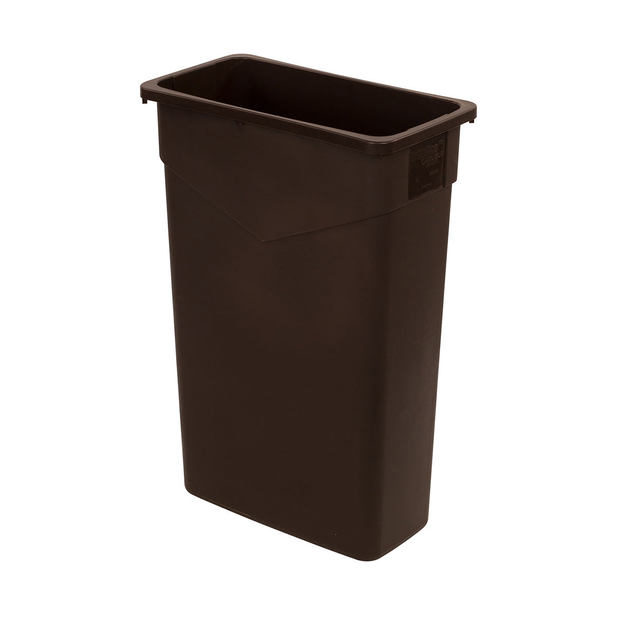 Carlisle 34202369 23 Gallon Dark Brown Trimline Waste Container Trash Can for Kitchen, Office, or Bathroom - Durable & Stylish Garbage Bin