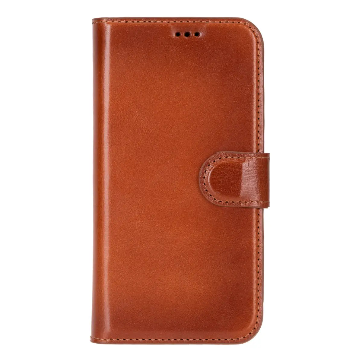 Premium Burnished Tan Leather iPhone 16 Pro Wallet Case - Luxury Protective Cover with Card Slots | Perfect for Business Professionals & Everyday Use